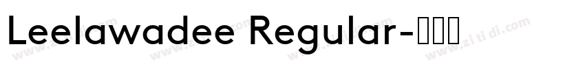 Leelawadee Regular字体转换